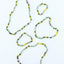 Collar de piedra preciosa de ámbar del mar Báltico crudo y fluorita
