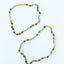 Collar de piedra preciosa de ámbar del mar Báltico crudo y fluorita