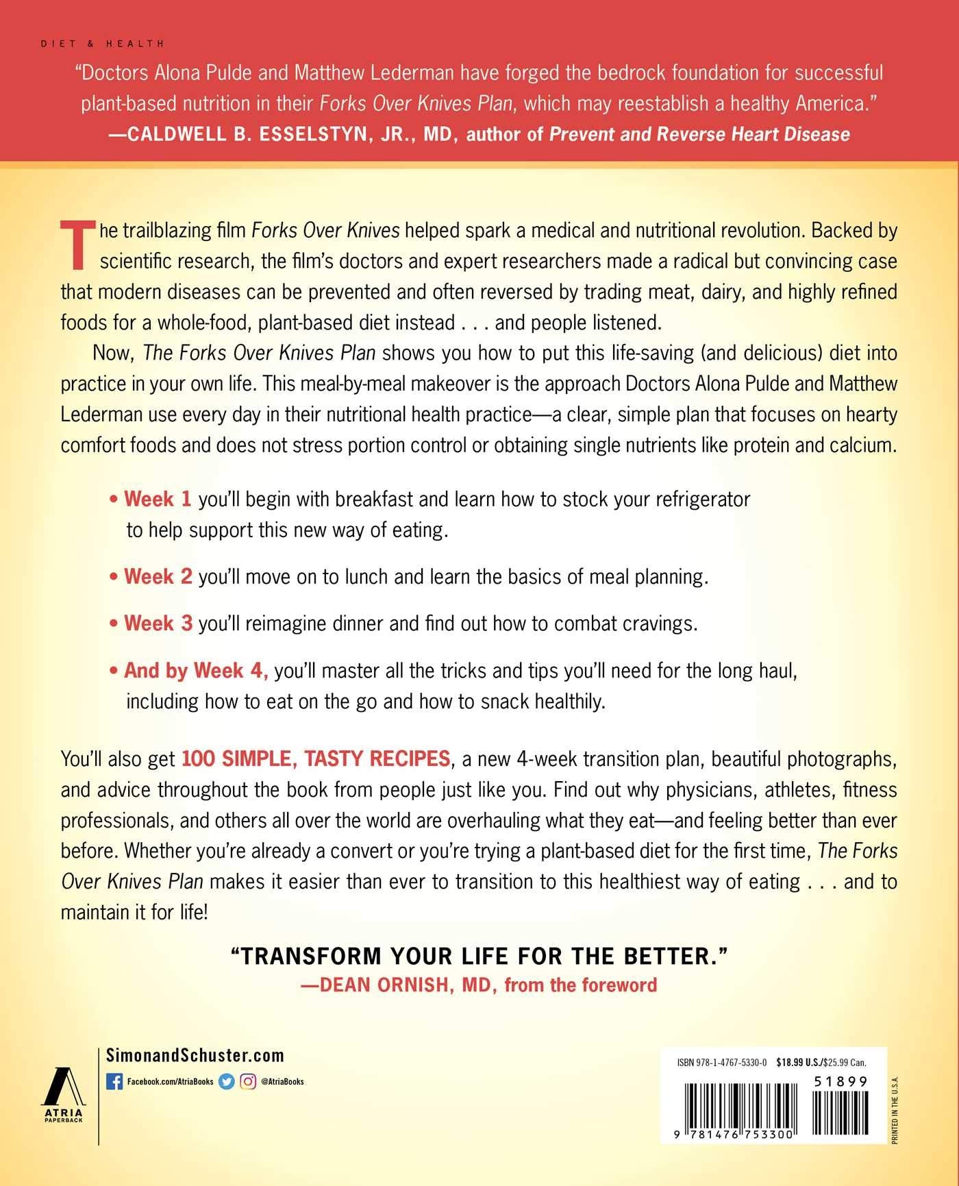 Transform Your Health with The Forks Over Knives Lifestyle: A Complete Guide to Whole-Food, Plant-Based Eating (Spiral Bound) - Korvel