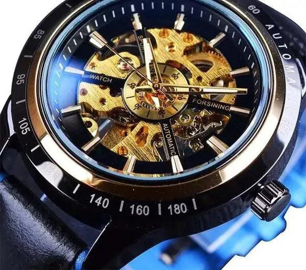 Montre en cuir écarlate Forsining
