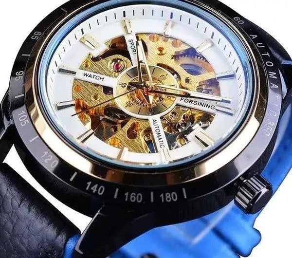 Montre en cuir écarlate Forsining