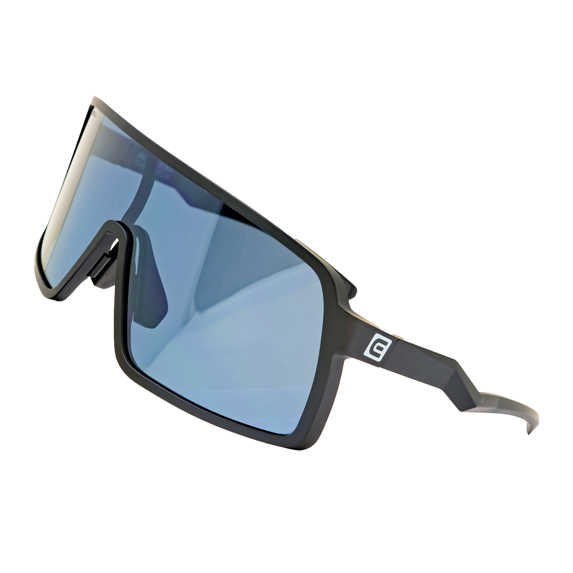 Forza Polarized Sunglasses - Black/Blue Anti-Reflective Lenses - Korvel