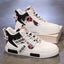 Four Seasons New Men's Casual Shoes Fashionable Outdoor Sports Shoes Trendy High Top Board Shoes - Korvel