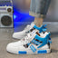 Four Seasons New Men's Casual Shoes Fashionable Outdoor Sports Shoes Trendy High Top Board Shoes - Korvel