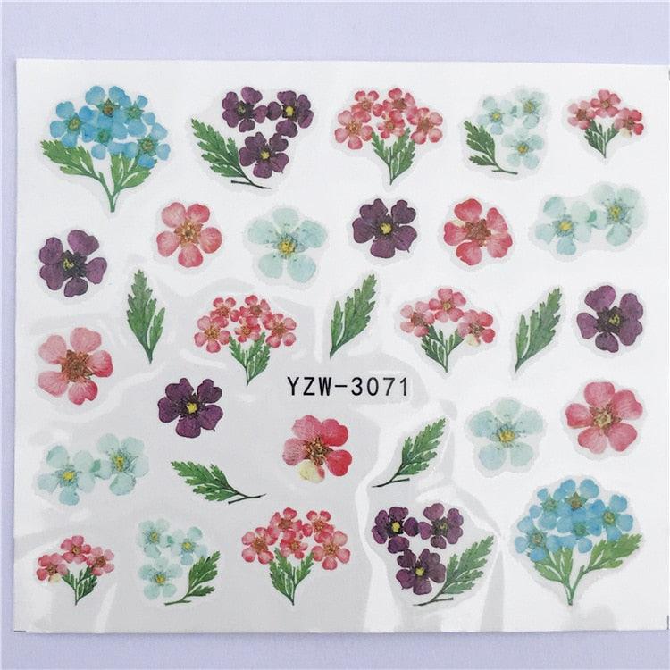 3D Heart & Star Nail Art Stickers - Glittery Adhesive Decorations for Stunning Manicures - Korvel
