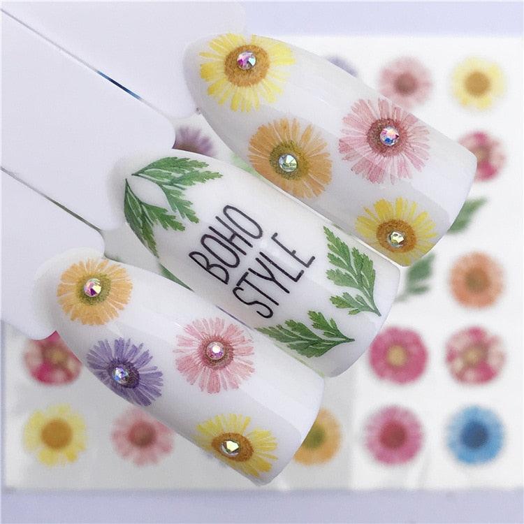 3D Heart & Star Nail Art Stickers - Glittery Adhesive Decorations for Stunning Manicures - Korvel