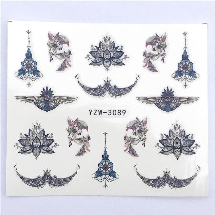 3D Heart & Star Nail Art Stickers - Glittery Adhesive Decorations for Stunning Manicures - Korvel