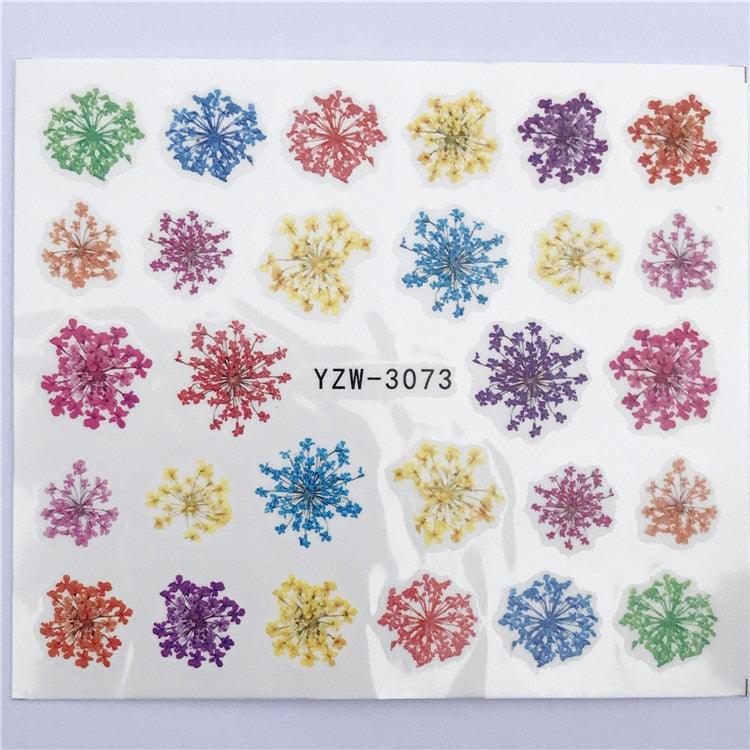 3D Heart & Star Nail Art Stickers - Glittery Adhesive Decorations for Stunning Manicures - Korvel