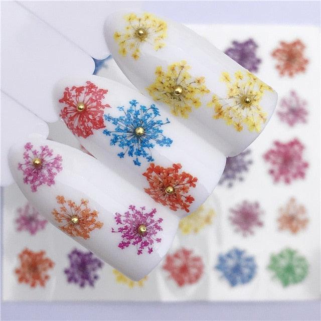 3D Heart & Star Nail Art Stickers - Glittery Adhesive Decorations for Stunning Manicures - Korvel