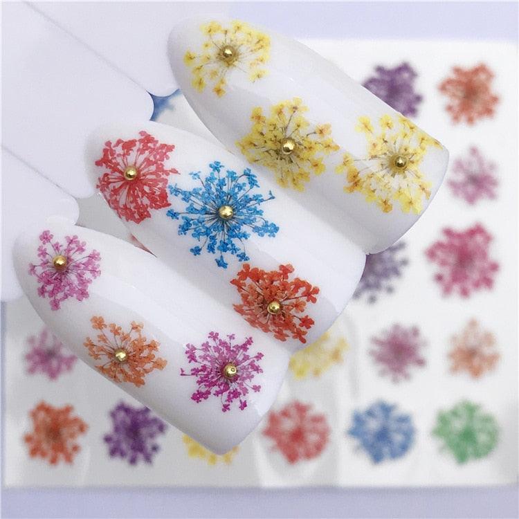3D Heart & Star Nail Art Stickers - Glittery Adhesive Decorations for Stunning Manicures - Korvel