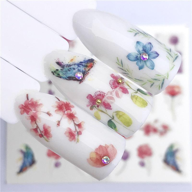 3D Heart & Star Nail Art Stickers - Glittery Adhesive Decorations for Stunning Manicures - Korvel