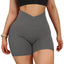 Shorts de Yoga Sin Costuras de Cintura Alta para Mujeres