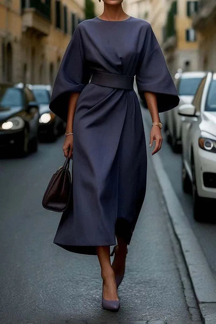 Elegant Batwing Sleeve Dress for Women