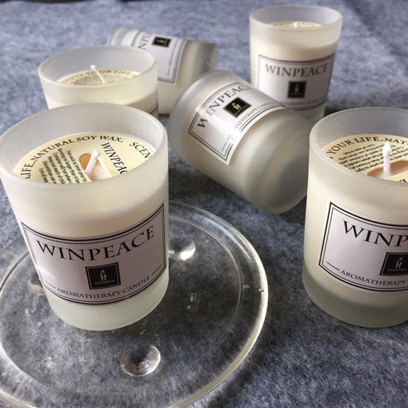 Natural Soy Wax Aromatherapy Candle with Elegant Glass Holder - Perfect for Relaxation and Gifting - Korvel