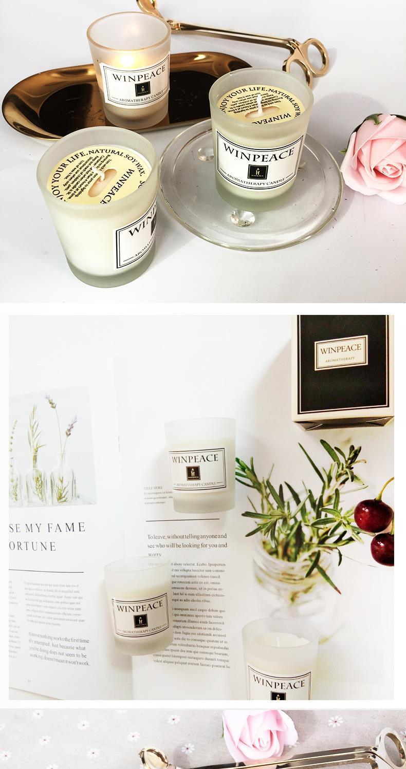 Natural Soy Wax Aromatherapy Candle with Elegant Glass Holder - Perfect for Relaxation and Gifting - Korvel