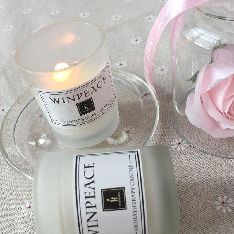 Natural Soy Wax Aromatherapy Candle with Elegant Glass Holder - Perfect for Relaxation and Gifting - Korvel