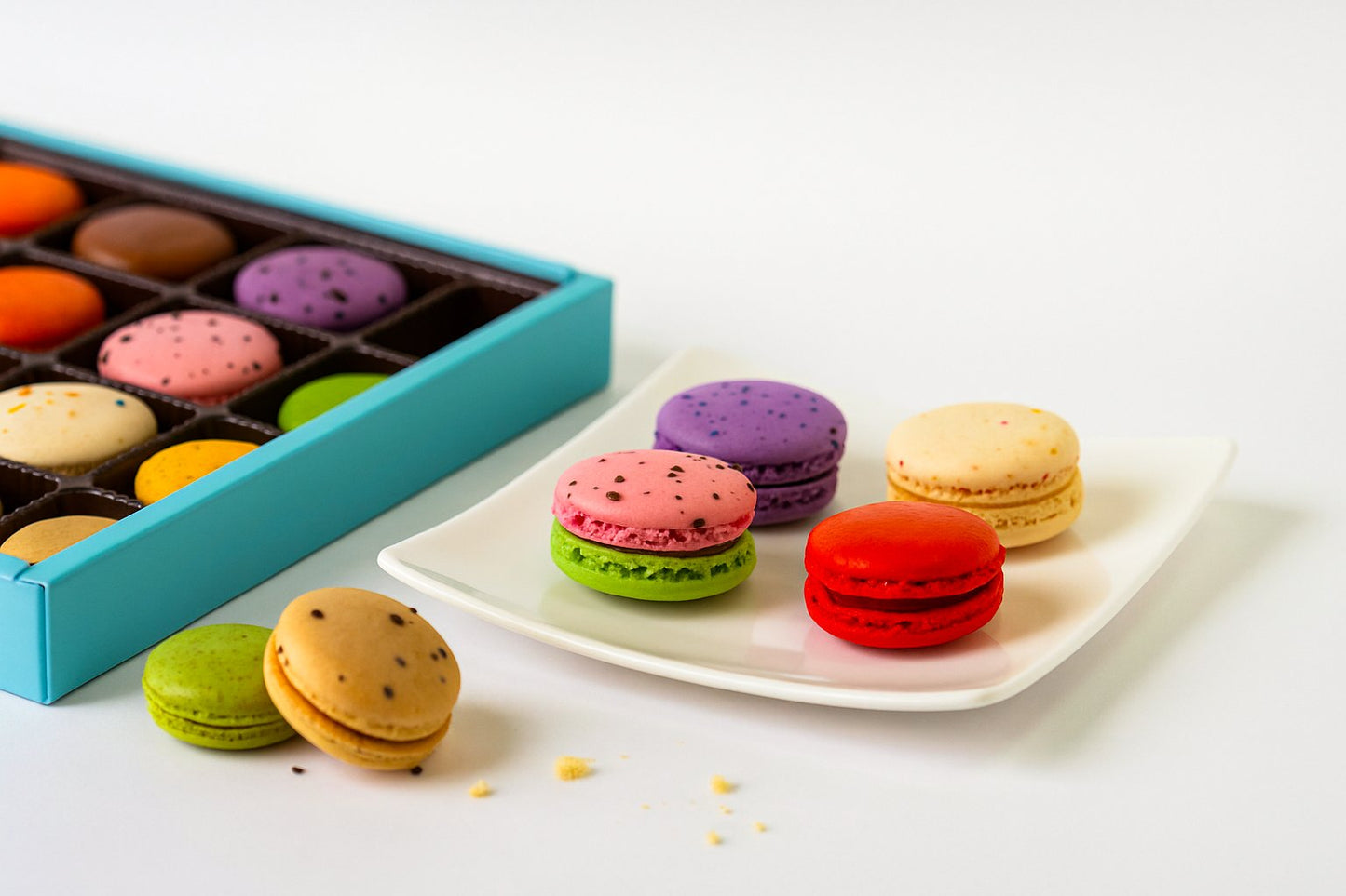 Macarons Français Andy Anand - Boîte Cadeau de 12 Pièces, Sans Gluten