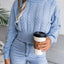 Fried Dough Twists waist closing knitting navel revealing sweater - Korvel