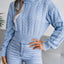Fried Dough Twists waist closing knitting navel revealing sweater - Korvel