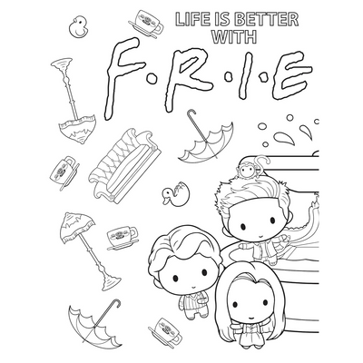 Friends Coloring Adventure: 100 Fun Images to Bring to Life! (Spiral Bound) - Korvel