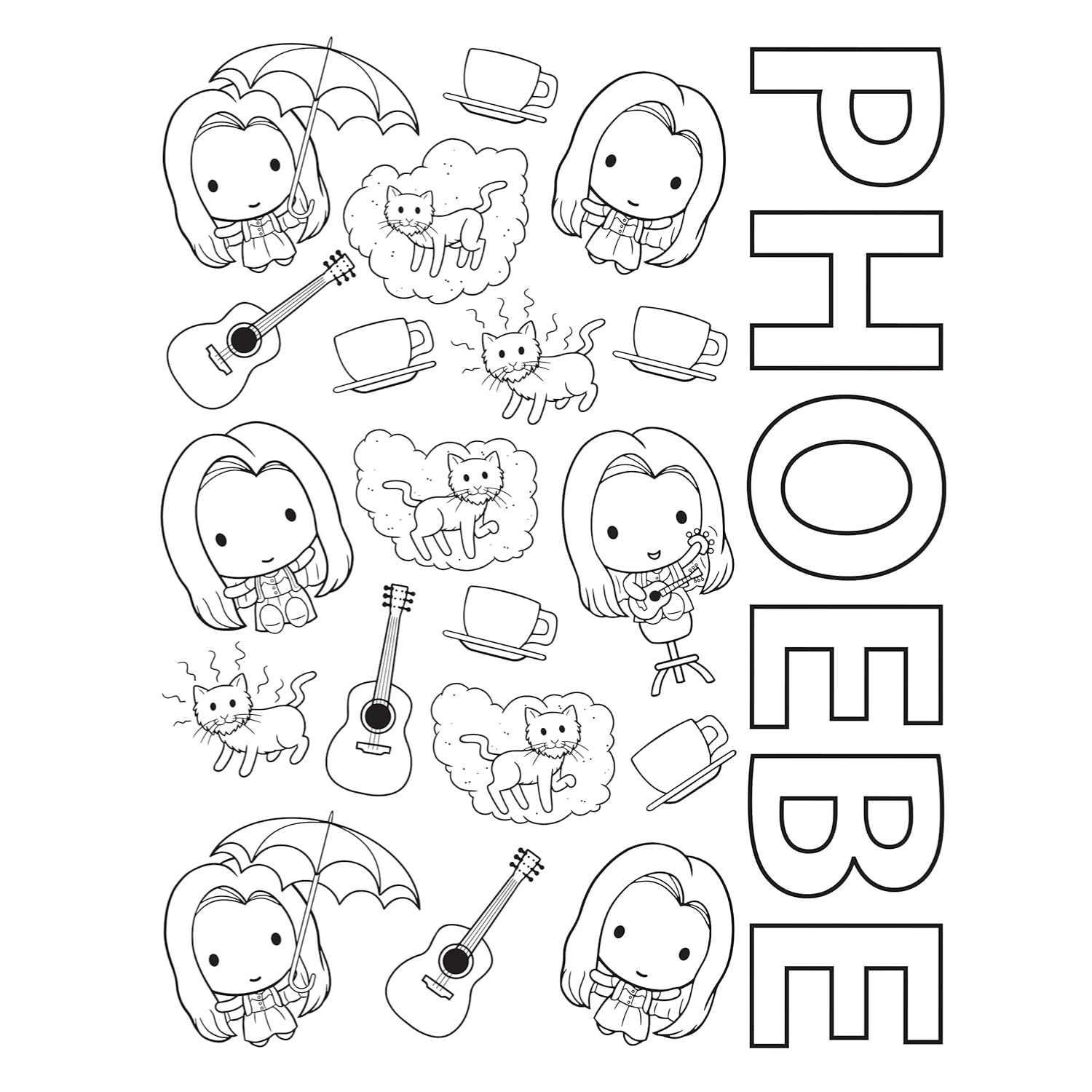 Friends Coloring Adventure: 100 Fun Images to Bring to Life! (Spiral Bound) - Korvel