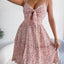 Robe Mini à Bretelles Spaghetti à Fleurs Ditsy Frill