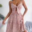 Robe Mini à Bretelles Spaghetti à Fleurs Ditsy Frill