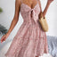 Robe Mini à Bretelles Spaghetti à Fleurs Ditsy Frill