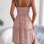 Robe Mini à Bretelles Spaghetti à Fleurs Ditsy Frill