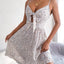 Robe Mini à Bretelles Spaghetti à Fleurs Ditsy Frill