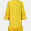 Frill Tie Neck Three-Quarter Sleeve Dress - Korvel