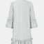 Frill Tie Neck Three-Quarter Sleeve Dress - Korvel
