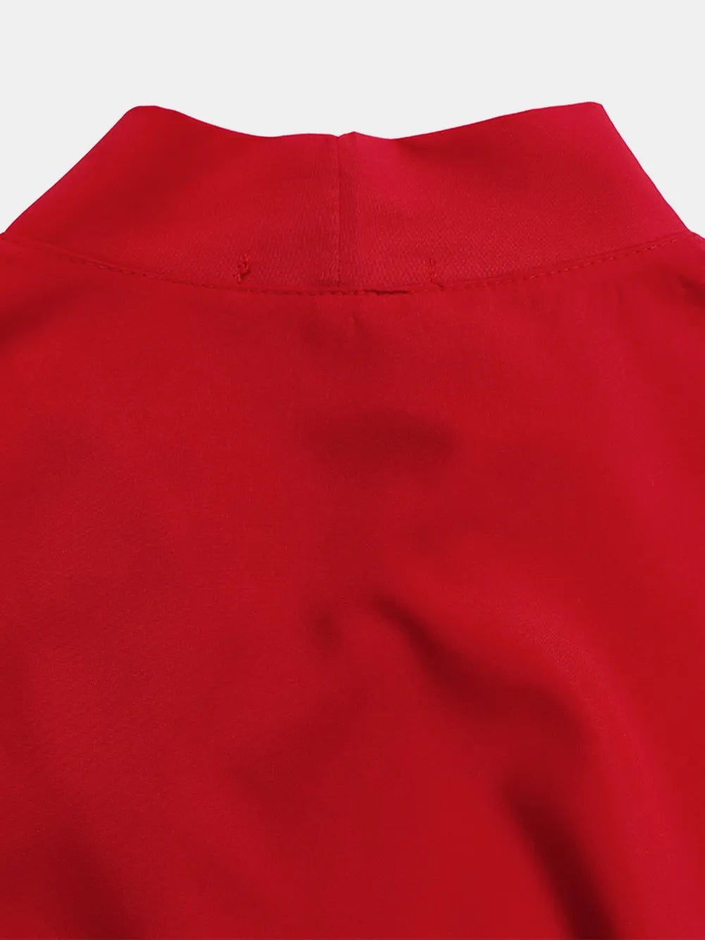 Frill Tie Neck Three-Quarter Sleeve Dress - Korvel