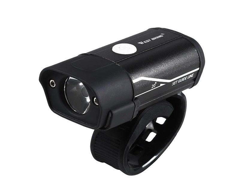 USB Rechargeable LED Front Bicycle Light - Waterproof & Bright