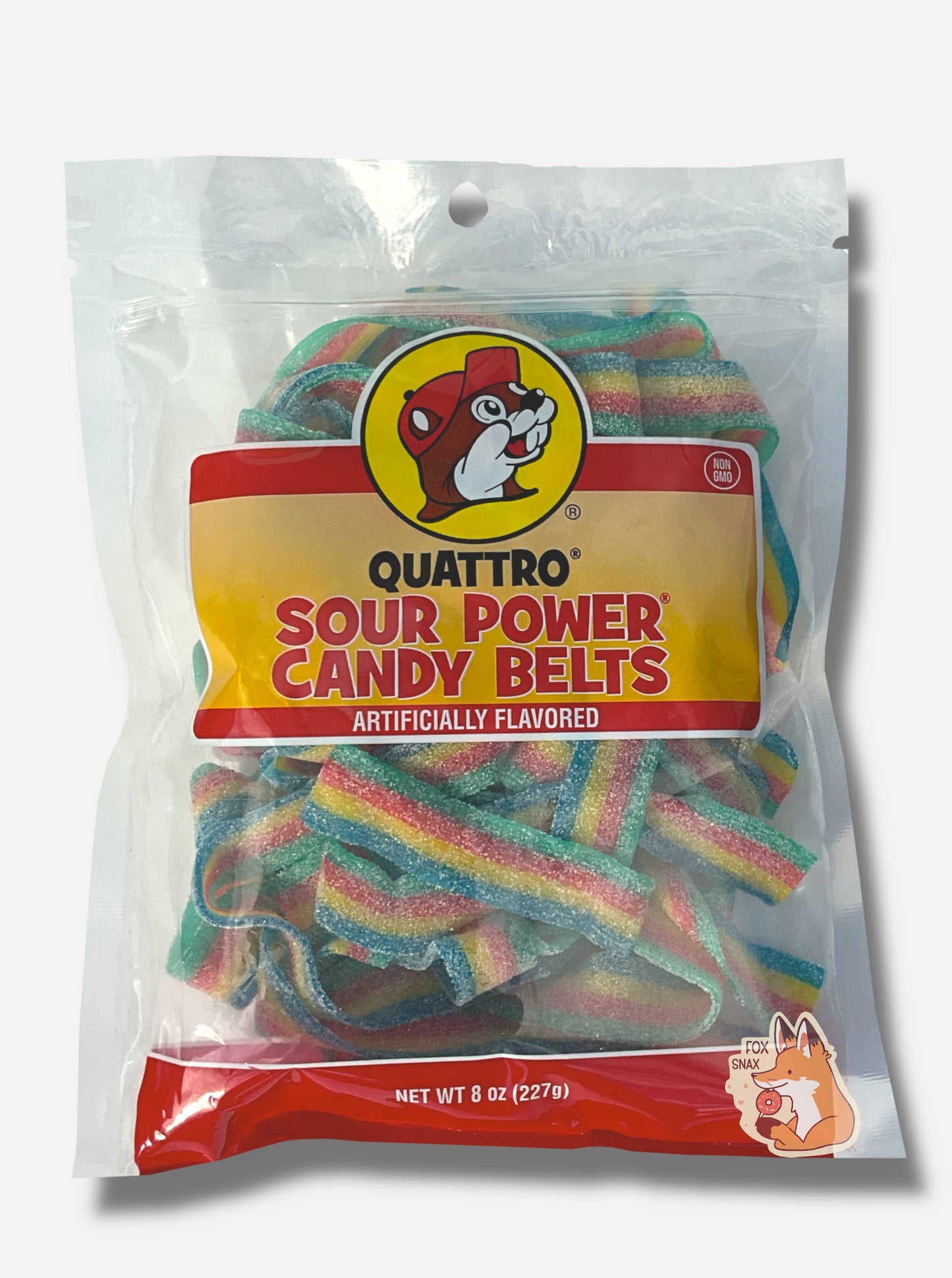 Ceintures de bonbons Quattro Sour Power de Buc-ee's
