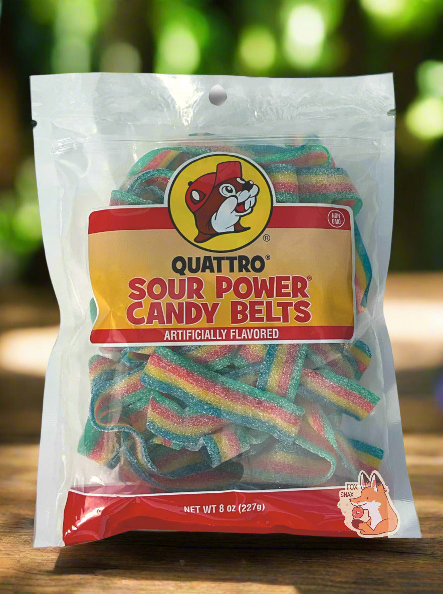 Ceintures de bonbons Quattro Sour Power de Buc-ee's