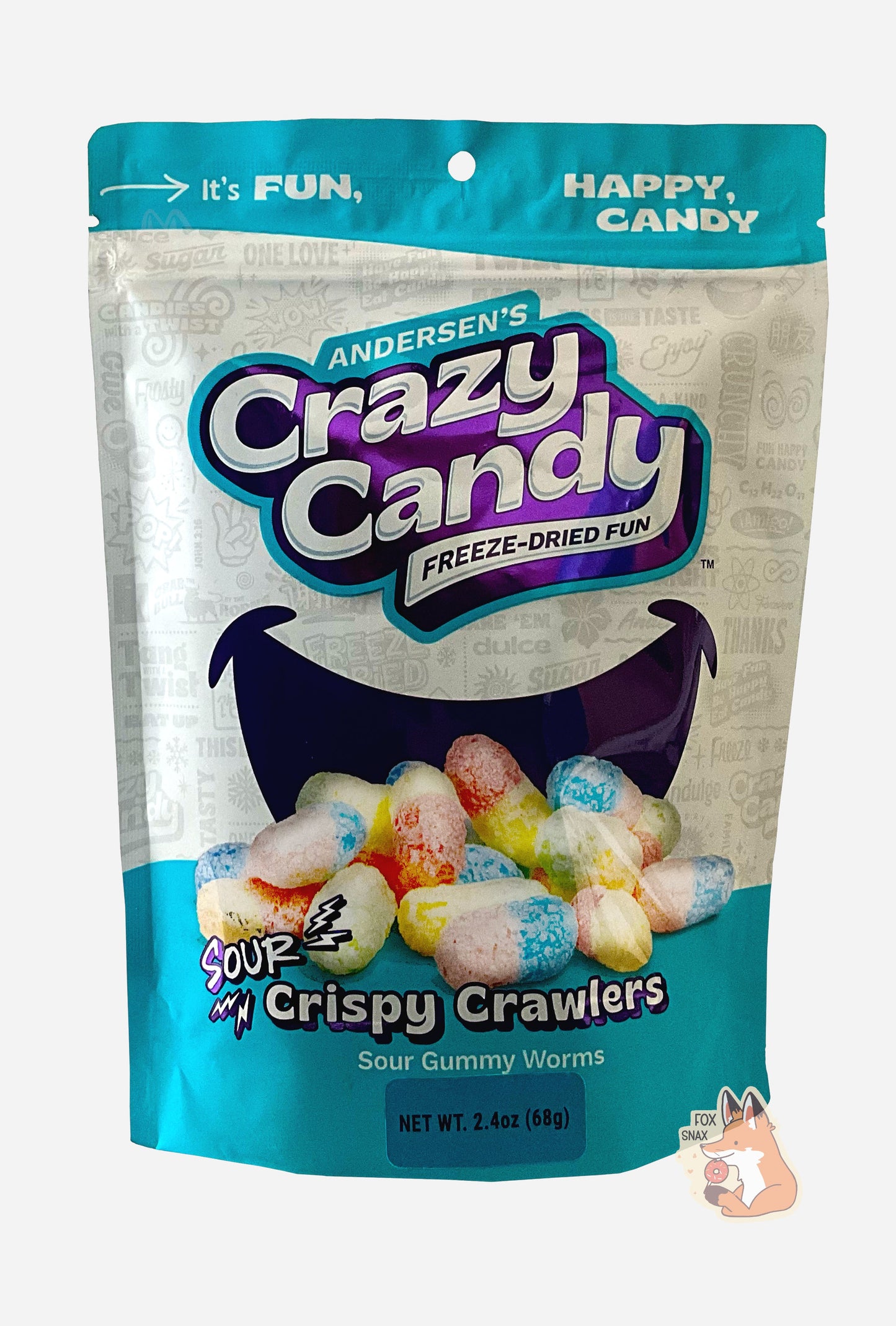 Crawlers croustillants acidulés d'Andersen - Snack croustillant aux fruits