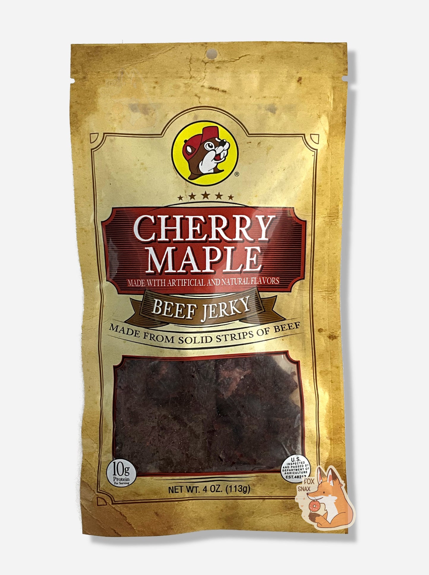 Buc-ee's Cherry Maple Beef Jerky - 4 oz