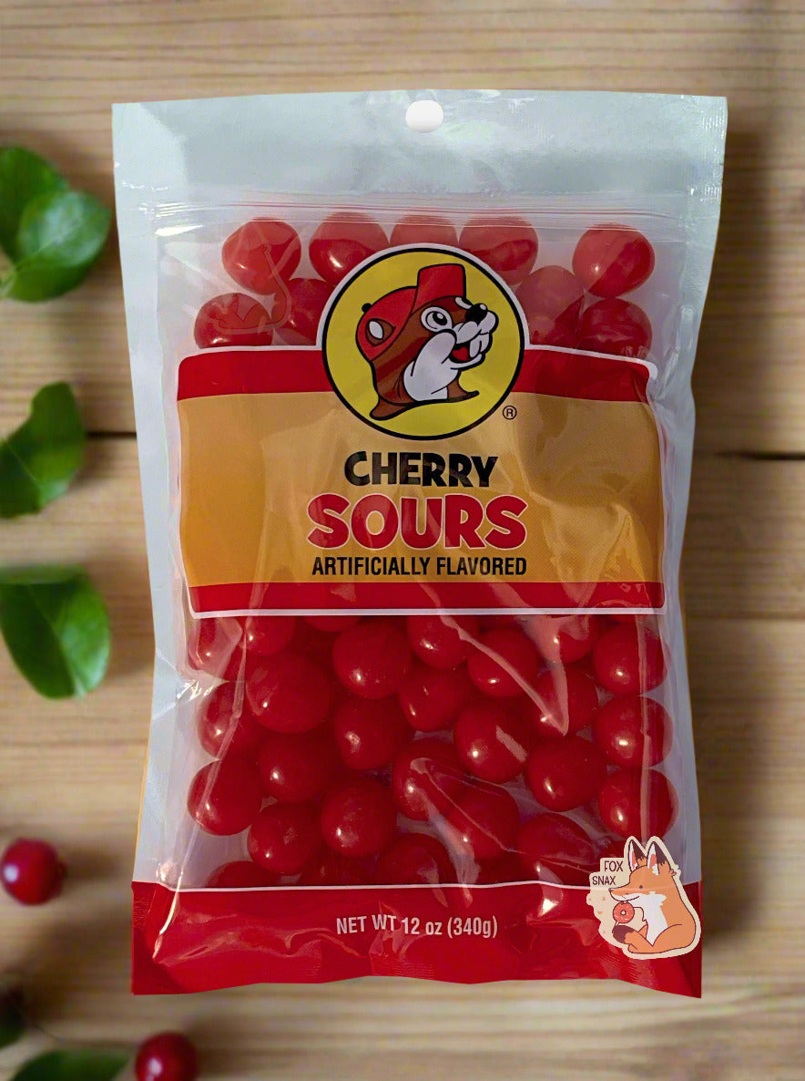Buc-ee's Cherry Sours - Bold & Chewy Candy