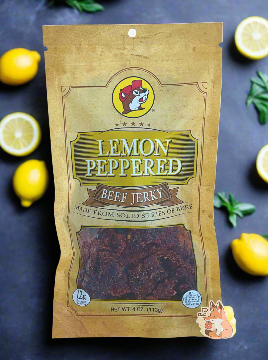 Buc-ee's Lemon Peppered Beef Jerky - 4 oz