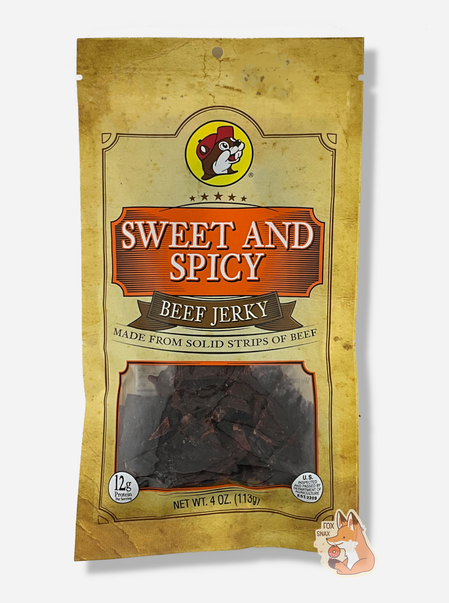 Buc-ee's Bœuf Jerky Doux et Épicé
