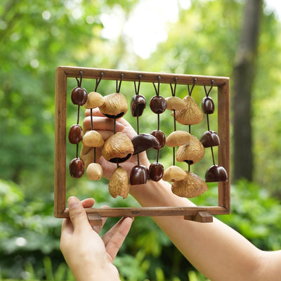 The Fruit Bell Harp - Vertical Seed Sound Sculpture