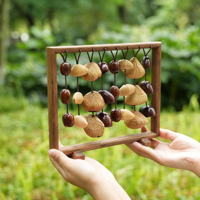 The Fruit Bell Harp - Vertical Seed Sound Sculpture