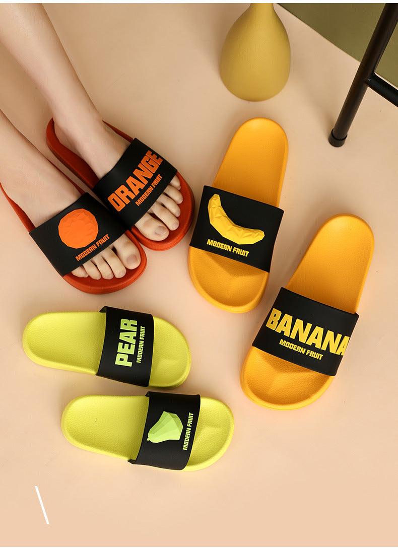 Chaussons Femmes Fruit Home - Sandales d'Été Douces Antidérapantes
