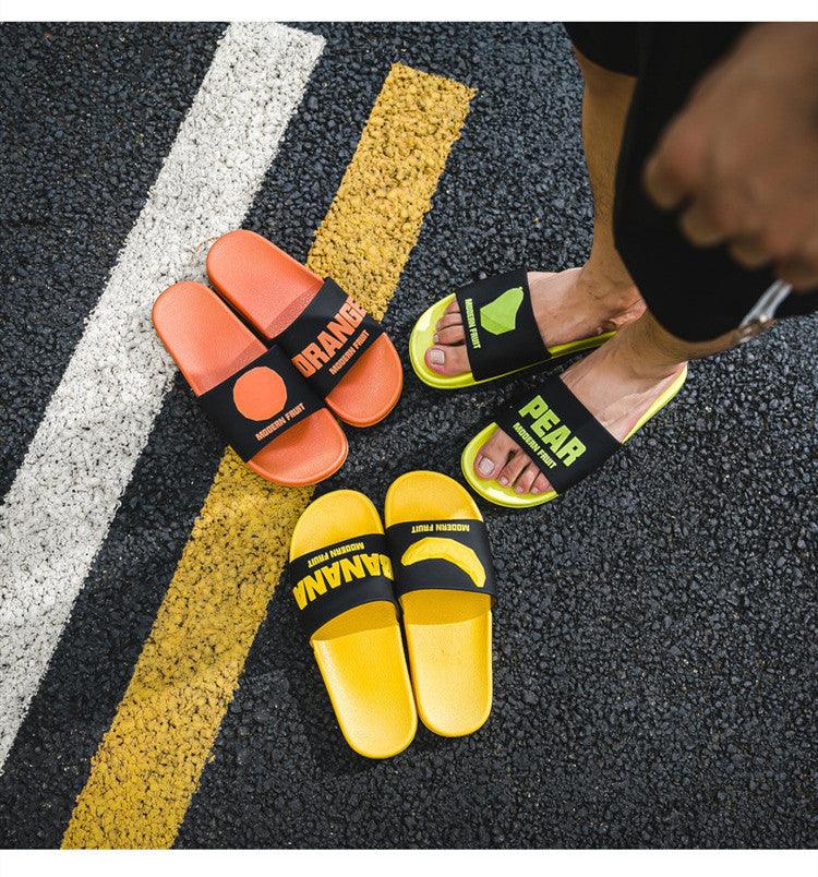 Chaussons Femmes Fruit Home - Sandales d'Été Douces Antidérapantes
