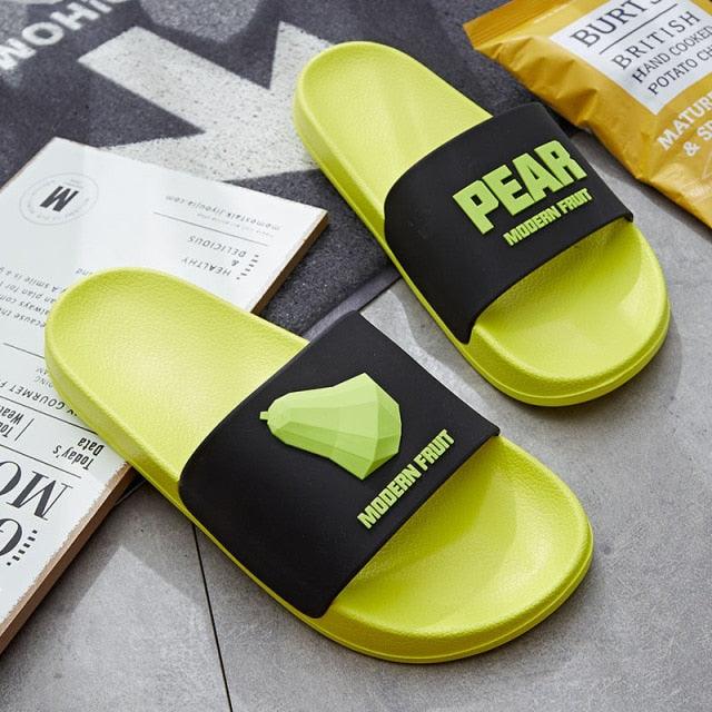 Chaussons Femmes Fruit Home - Sandales d'Été Douces Antidérapantes