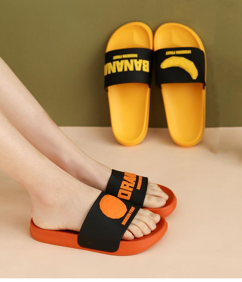 Chaussons Femmes Fruit Home - Sandales d'Été Douces Antidérapantes