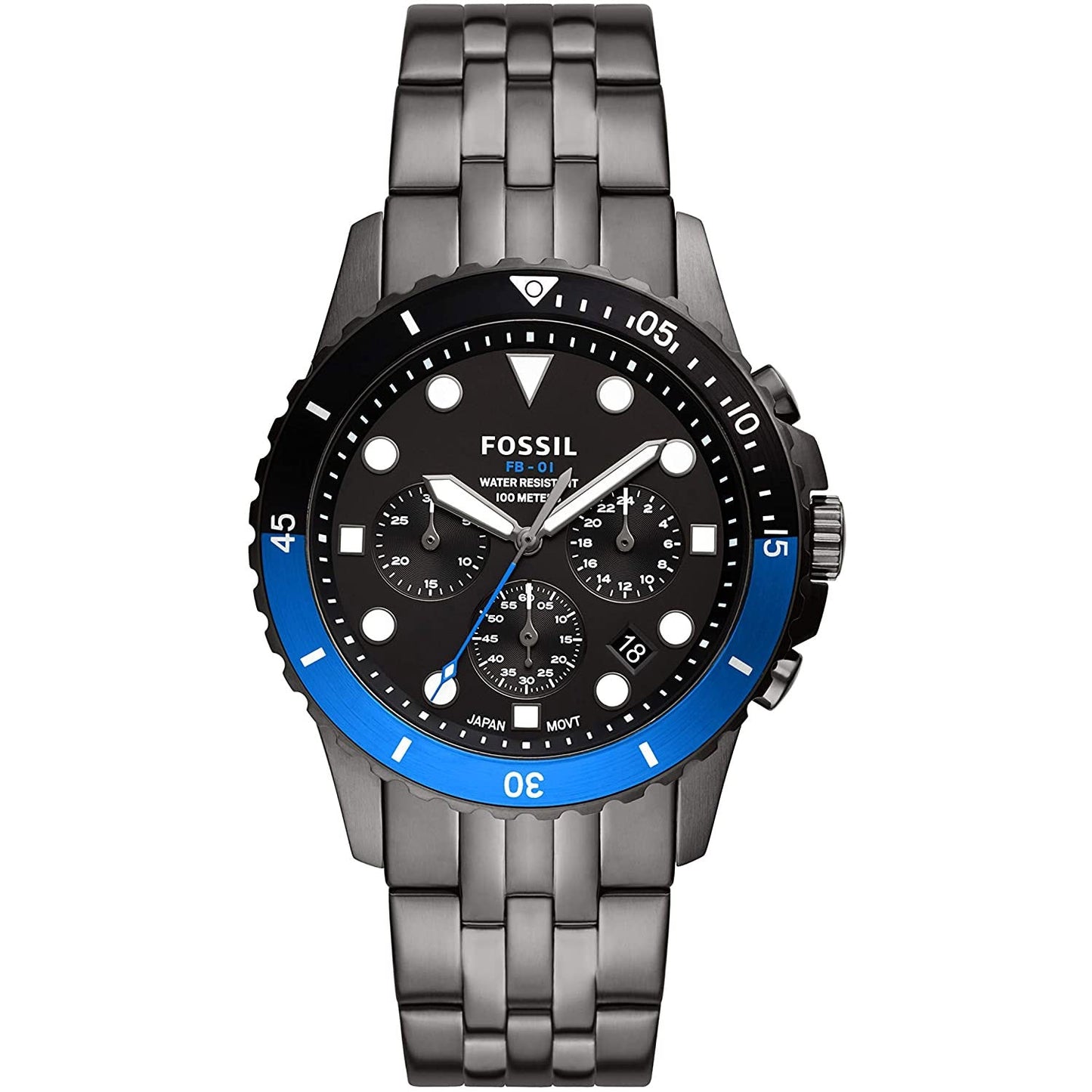 Reloj de acero inoxidable Fossil para hombre FB-01