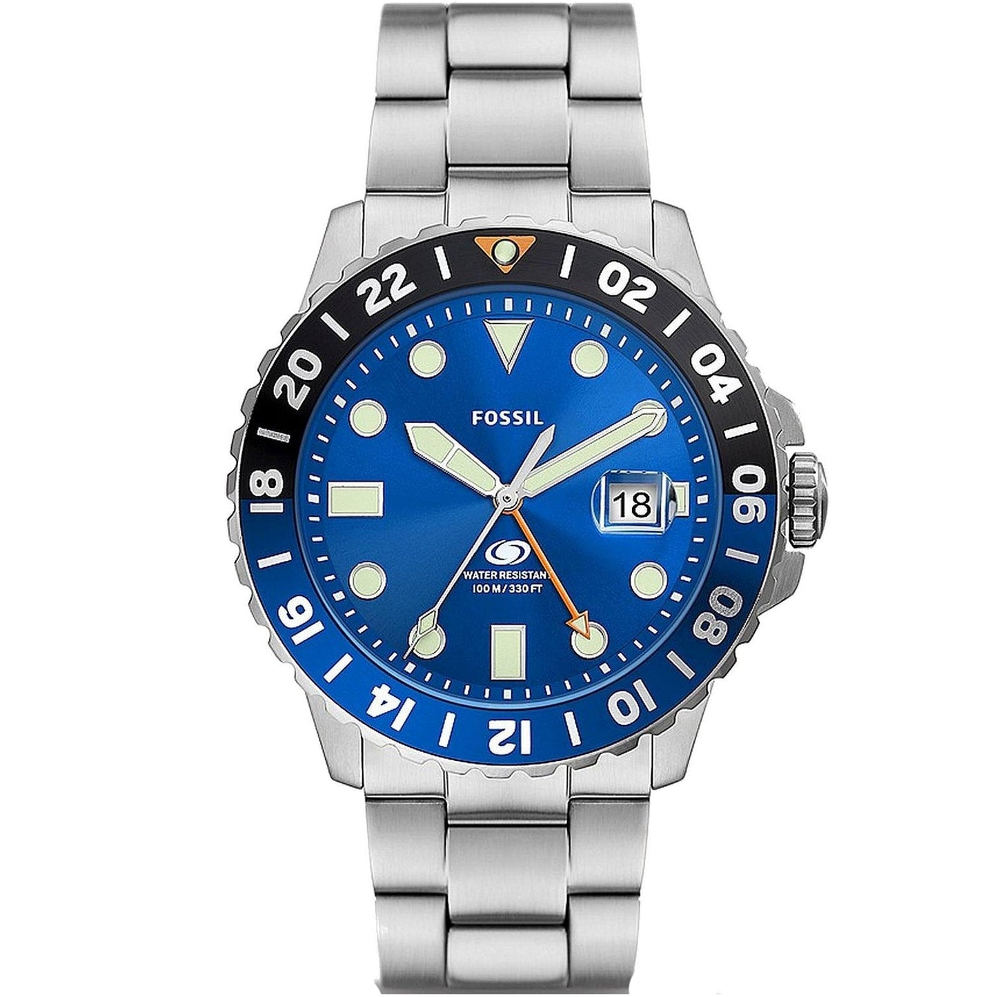 Fossil Men's Blue GMT Watch