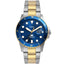 Montre de plongée bleue pour homme Fossil